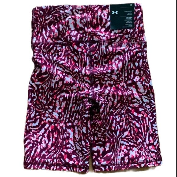 NWT Under Armour Pink and Purple Bike Shorts, XS - Picture 4 of 8